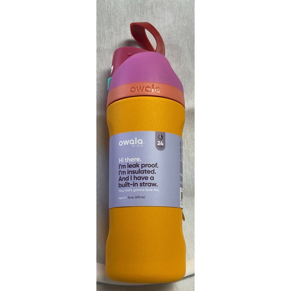 Owala Kids FreeSip Insulated Stainless Steel Water Bottle - 16 oz Tropical